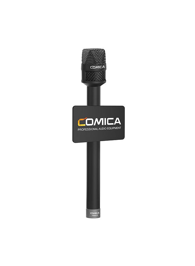 COMICA HRM-S Handheld Interview Microphone for Smartphone 3.5mm TRRS Plug Cardioid Condenser Mic