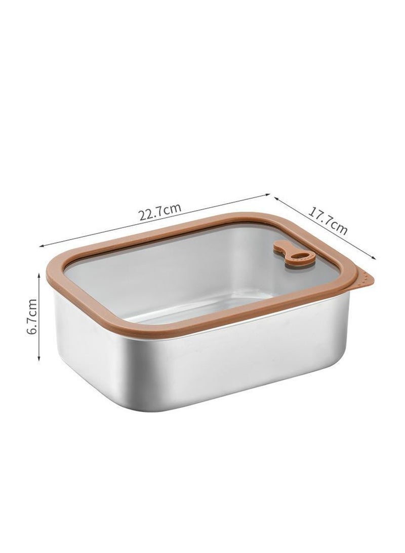 Stainless Steel Lunch Box - Insulated Bento Box Multifunctional-Containers Lunch Box Containers (304 stainless steel lunch box 2000ml