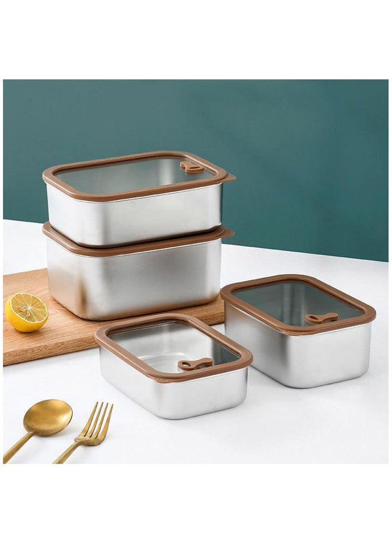 Stainless Steel Lunch Box - Insulated Bento Box Multifunctional-Containers Lunch Box Containers (304 stainless steel lunch box 2000ml