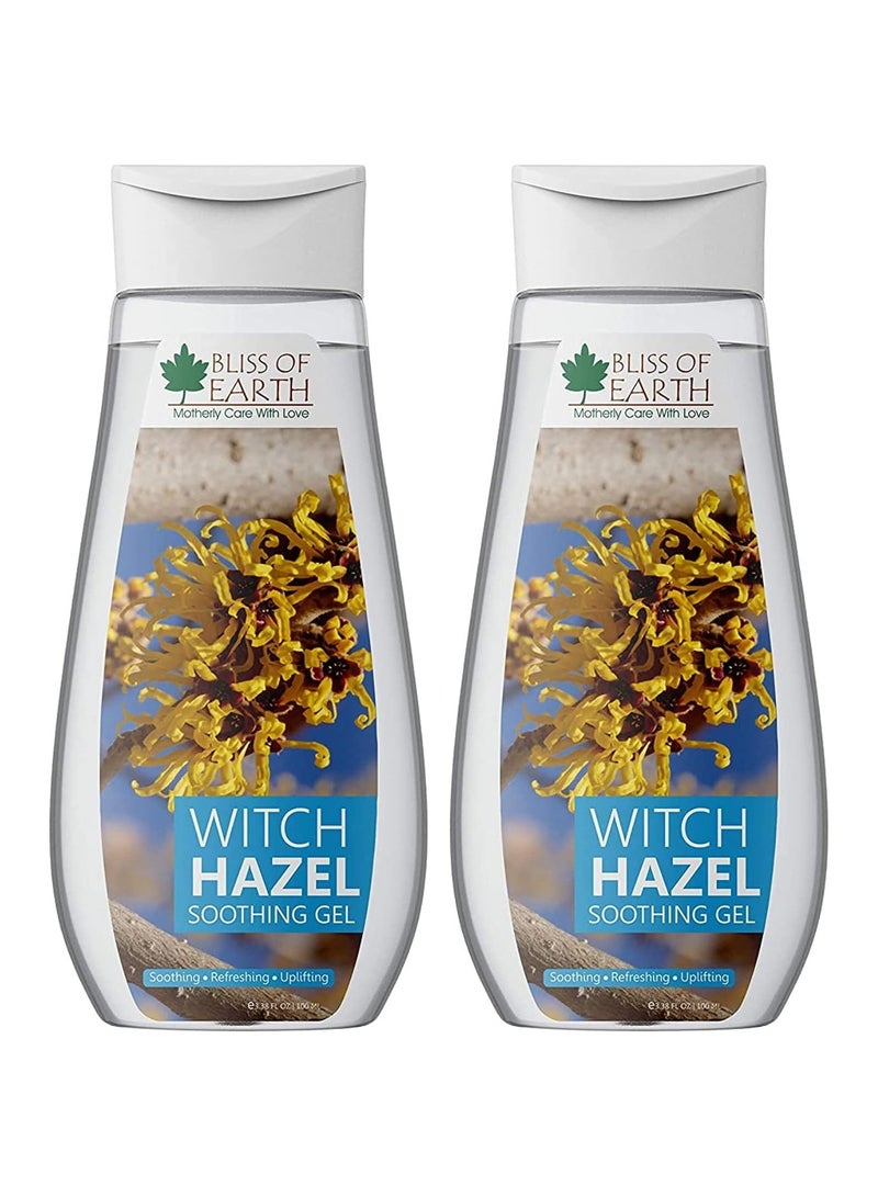 Witch Hazel Gel For Acne Hemorrhoids & Puffy Eyes 100GM Pack of 2