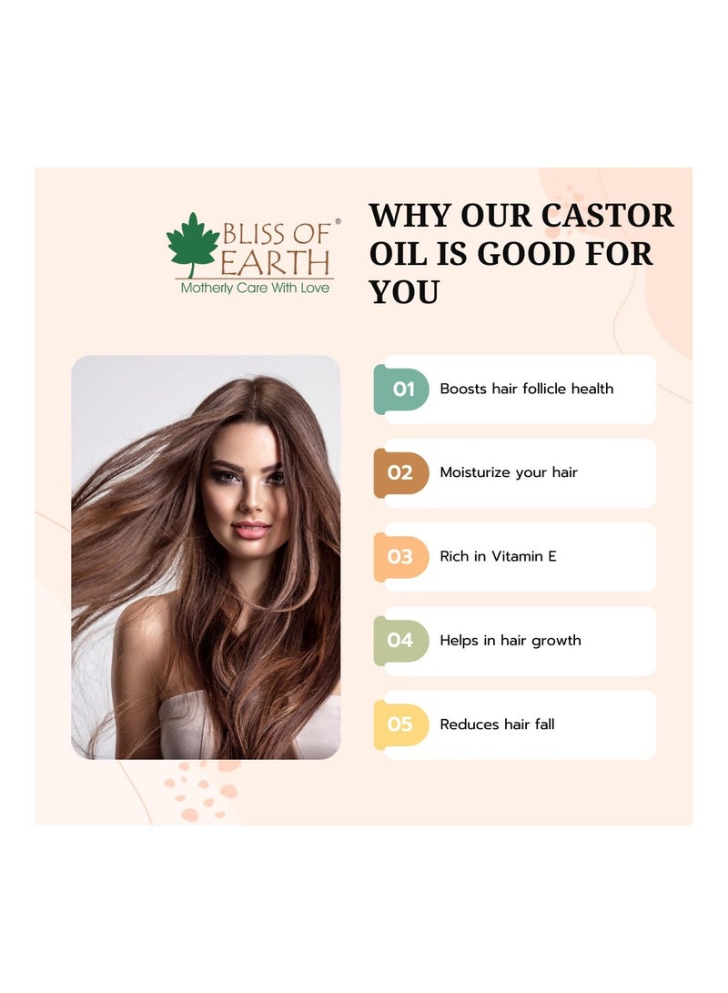 Organic Castor Oil 100gm pack of 2