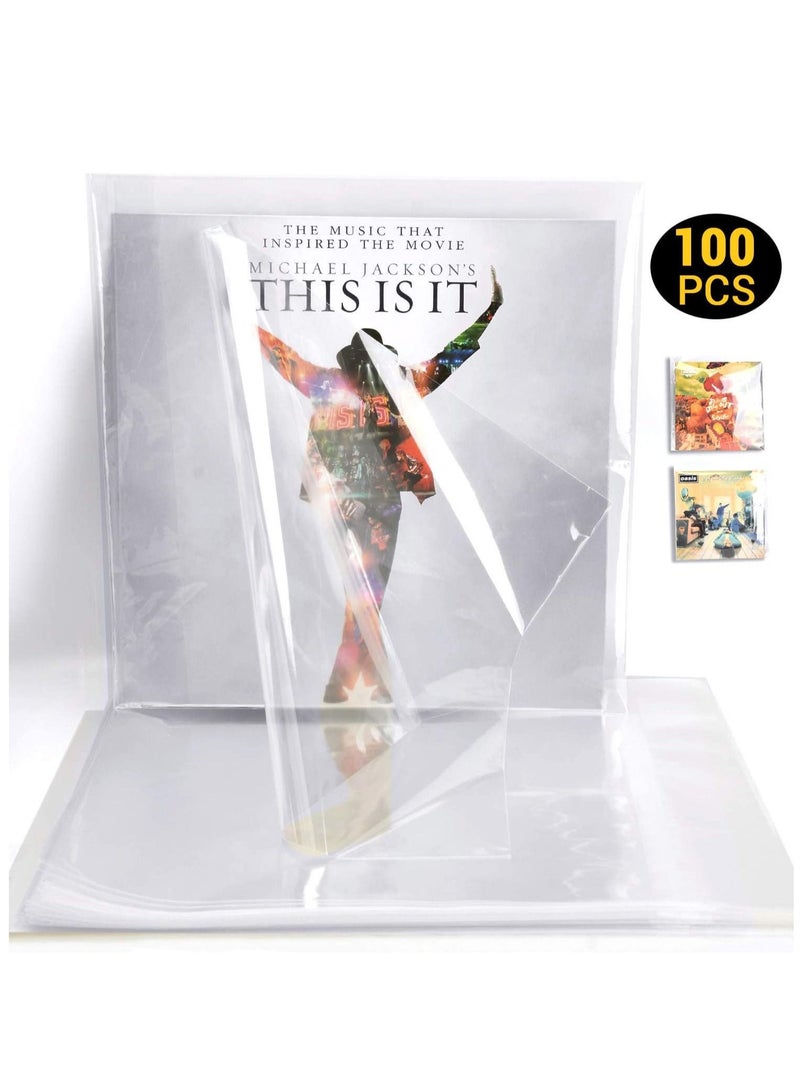 Clear Plastic Protective, LP Outer Sleeves Vinyl Record Sleeves Album Covers 12.79