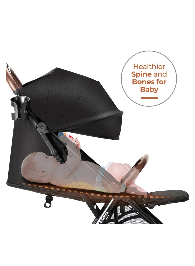 Travel Explorer 2 Autofold Stroller, Suitable From New-Born To 36 Months - Black