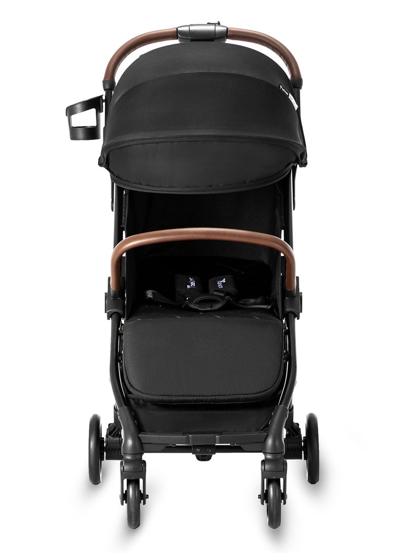 Travel Explorer 2 Autofold Stroller, Suitable From New-Born To 36 Months - Black