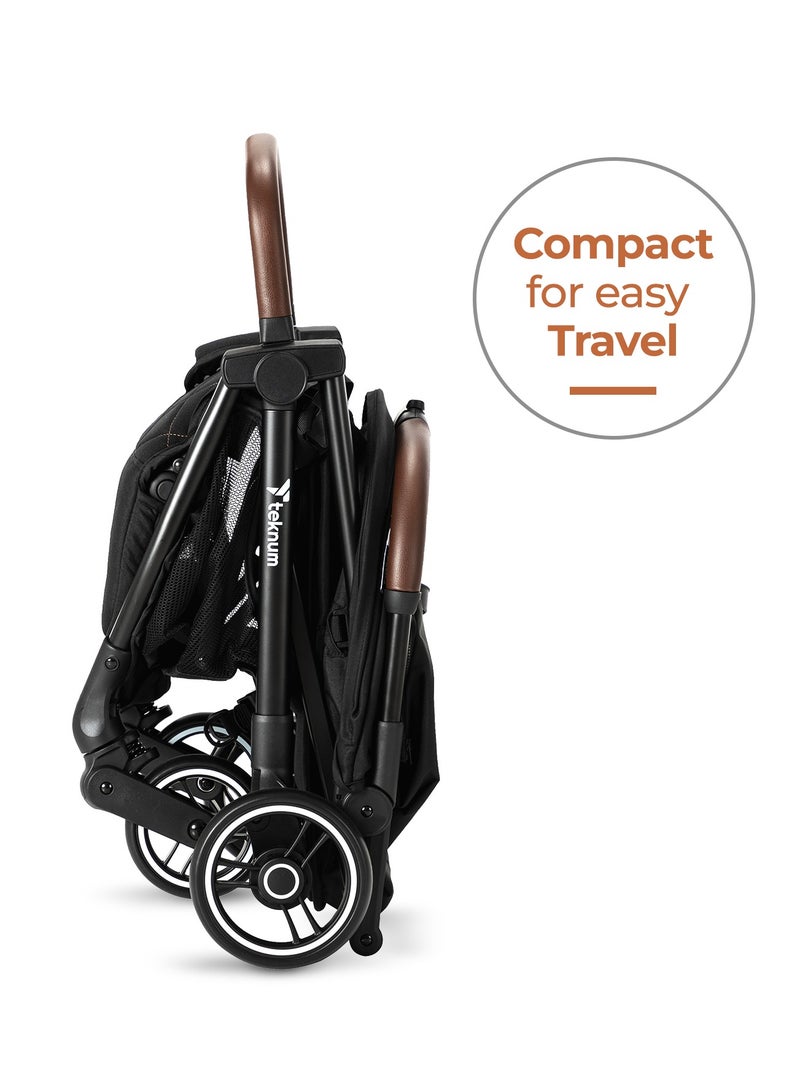 Travel Explorer 2 Autofold Stroller, Suitable From New-Born To 36 Months - Black