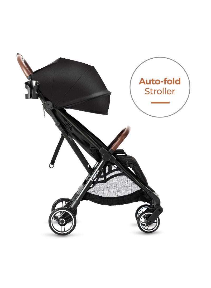 Travel Explorer 2 Autofold Stroller, Suitable From New-Born To 36 Months - Black