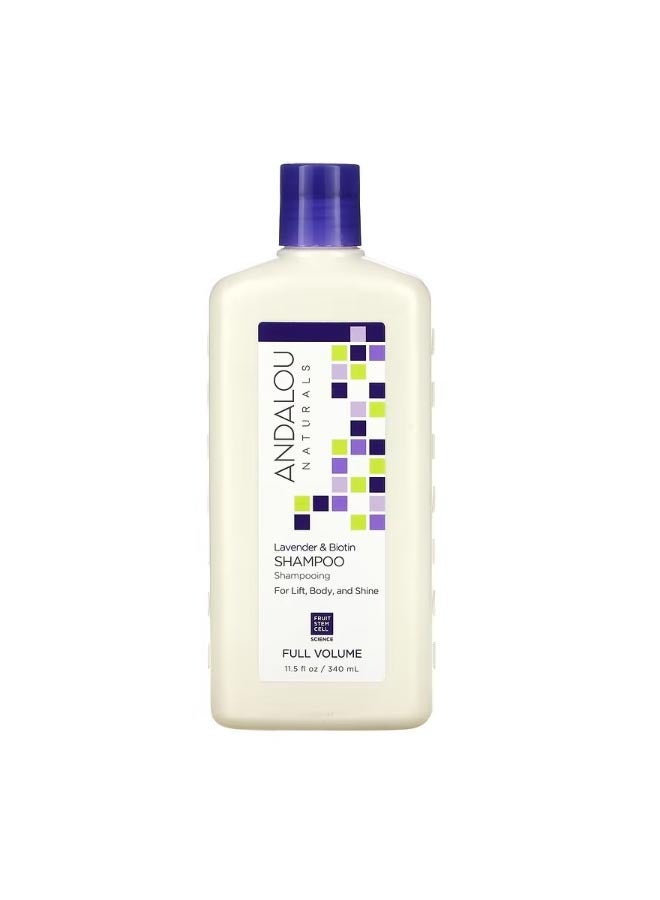 Shampoo Full Volume For Lift Body and Shine Lavender And Biotin 11.5 fl oz 340 ml