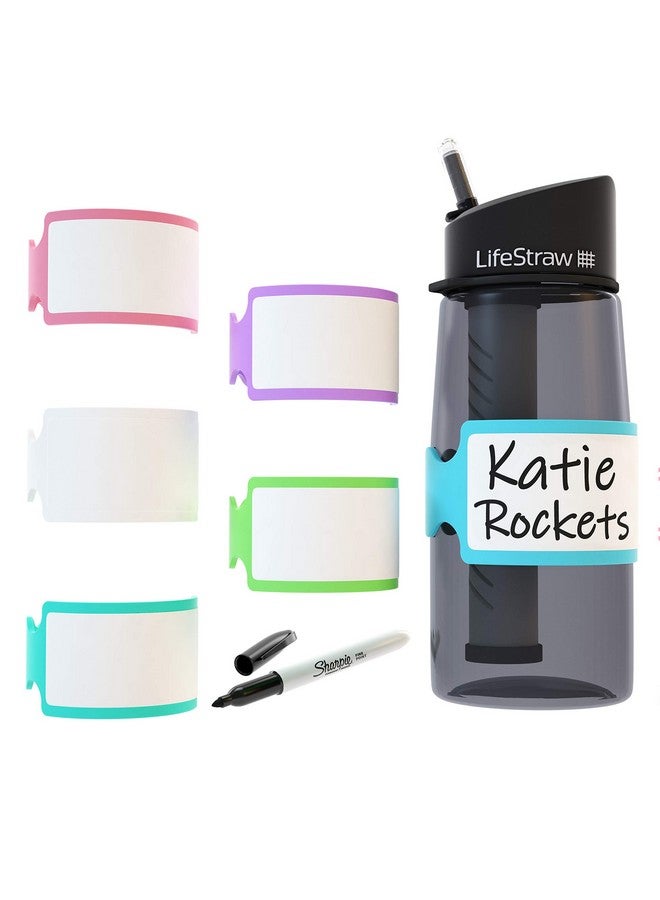 Permanent Writeon Labels For Bottles/Sippy Cups/Food Containers 6Pcs (Multipack)