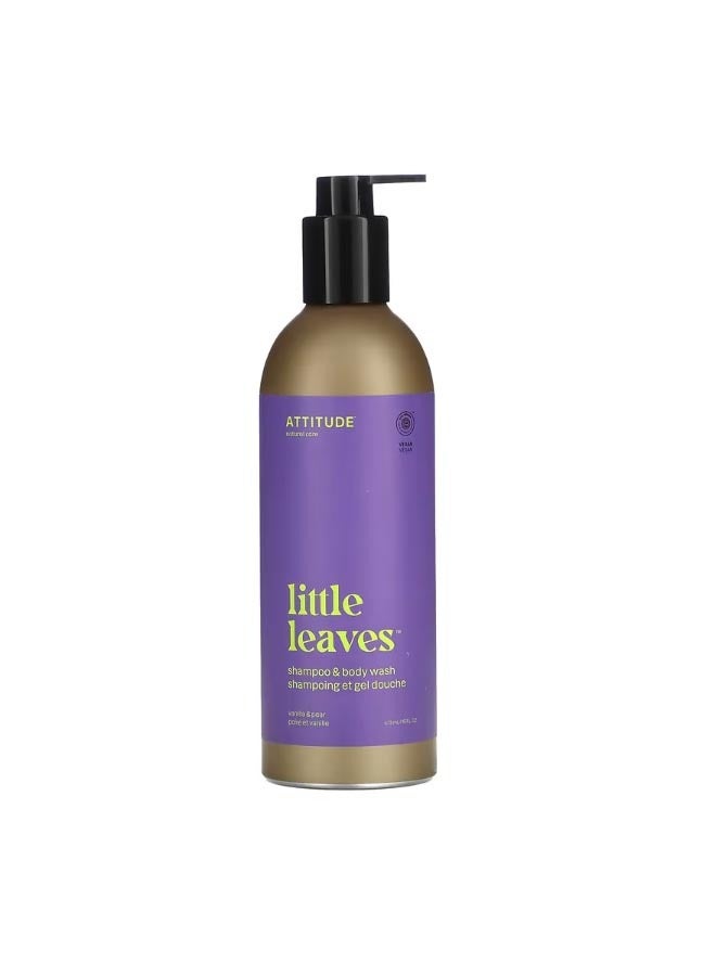 Little Leaves Shampoo And Body Wash Vanilla And Pear 16 fl oz 473 ml