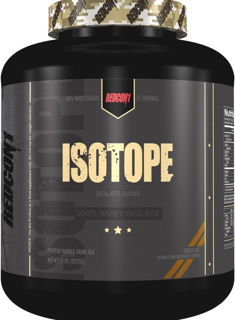 Isotope Protein Isolate, Chocolate Flavor, 5 LB