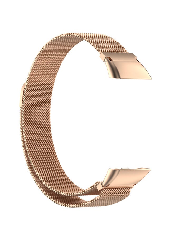 Replacement Milanese Strap For Huawei Band 6 Rose Gold