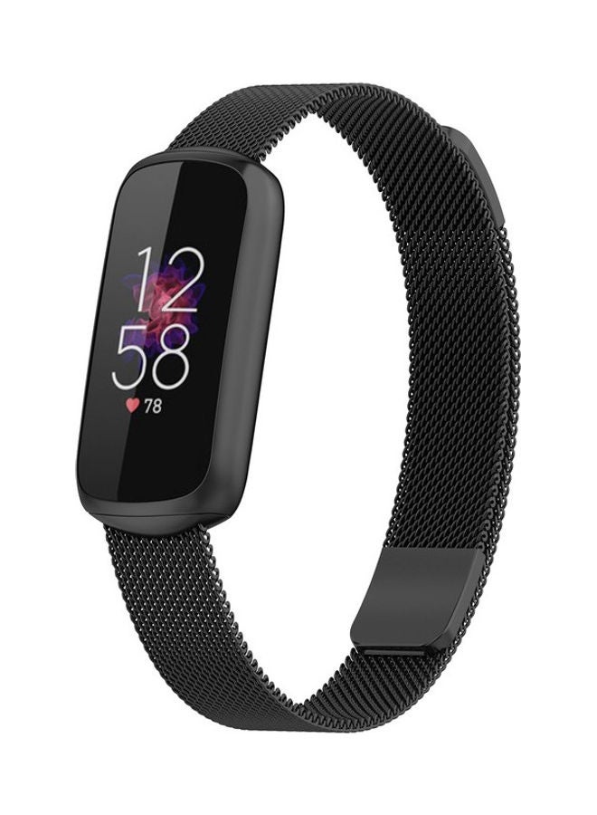 Replacement Milanese Band for Fitbit Luxe Black