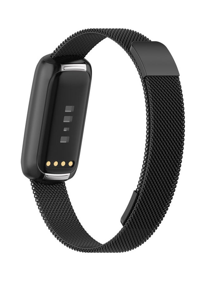 Replacement Milanese Band for Fitbit Luxe Black