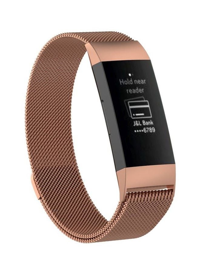 Replacement Band For Fitbit Charge 3/4 Rose Gold