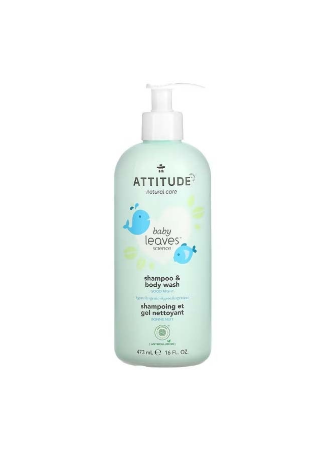 Baby Leaves Science Shampoo And Body Wash Good Night 16 fl oz 473 ml