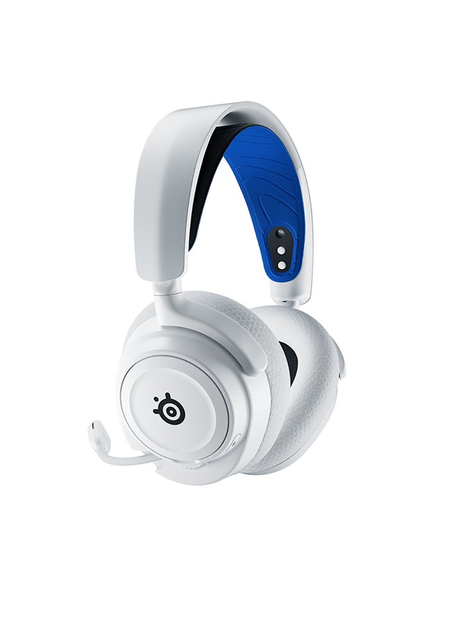 Arctis Nova 7P Wireless Multi-System Gaming & Mobile Headset, Nova Acoustic System, 2.4GHz & Simultaneous Bluetooth, 38Hr Battery, ClearCast Gen2 Mic, PlayStation, PC, White | 61561