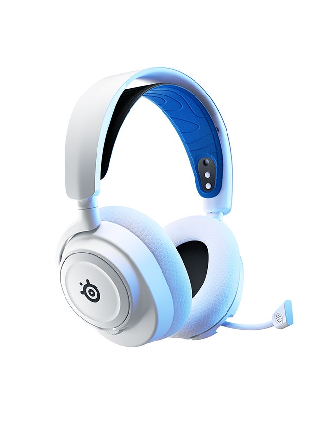 Arctis Nova 7P Wireless Multi-System Gaming & Mobile Headset, Nova Acoustic System, 2.4GHz & Simultaneous Bluetooth, 38Hr Battery, ClearCast Gen2 Mic, PlayStation, PC, White | 61561