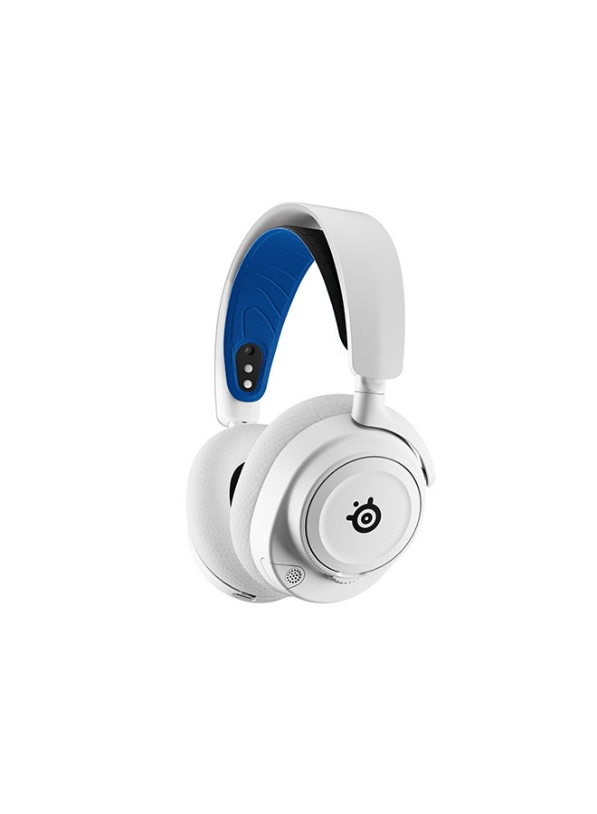 Arctis Nova 7P Wireless Multi-System Gaming & Mobile Headset, Nova Acoustic System, 2.4GHz & Simultaneous Bluetooth, 38Hr Battery, ClearCast Gen2 Mic, PlayStation, PC, White | 61561