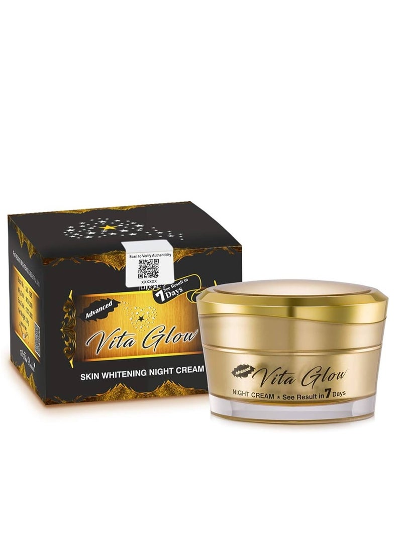 Vita Glow Advanced Night Cream For Skin Whitening - 30 Gm