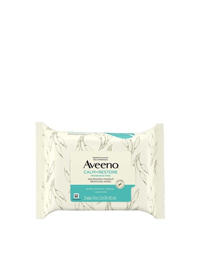 Aveeno Calm And Restore Nourishing Makeup Remover Face Wipes