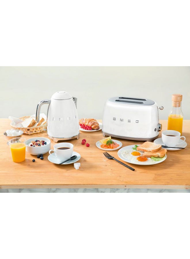 50's Retro Style 2 Slice Toaster 1035 W TSF01WHUK/AU White