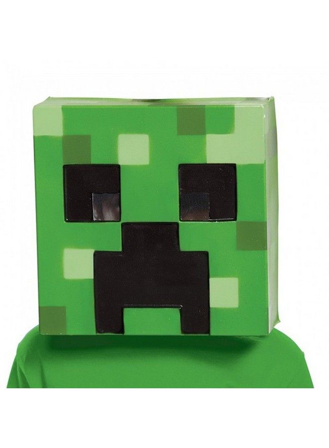 Creeper Minecraft Child Mask Green