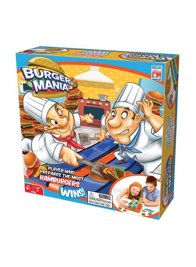 Burger Mania Sizzling Buildaburger Game Fastpaced Conveyor Belt Fast Food Thrill Competition Develops Fine Motor Skills And Dexterity For Children Ages 6 And Up
