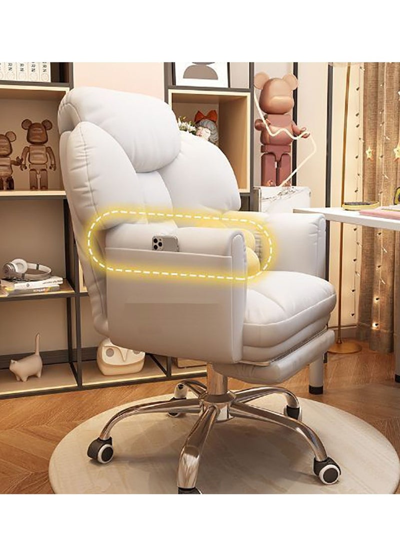 Computer Chair, Home Sedentary Electric Competition Chair, Rotating Backrest Single Person Sofa, Boss Chair, Lazy Office Chair