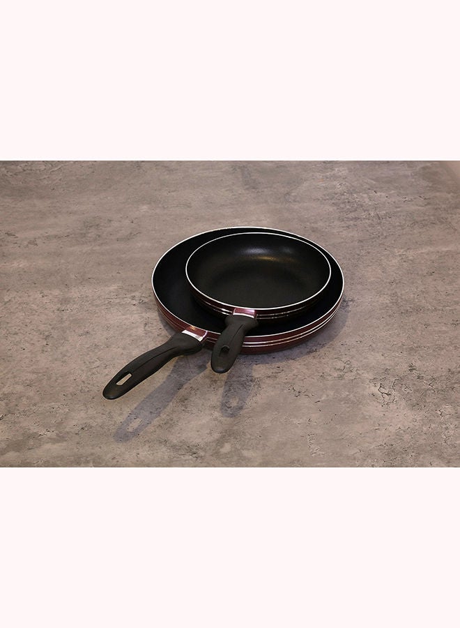 Laren S/2 Non Stick Fry Pan Black 20+26cm