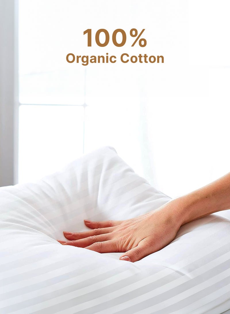100% Organic Cotton  Pillow Standard Pillow Size , Bed Pillows for Sleeping