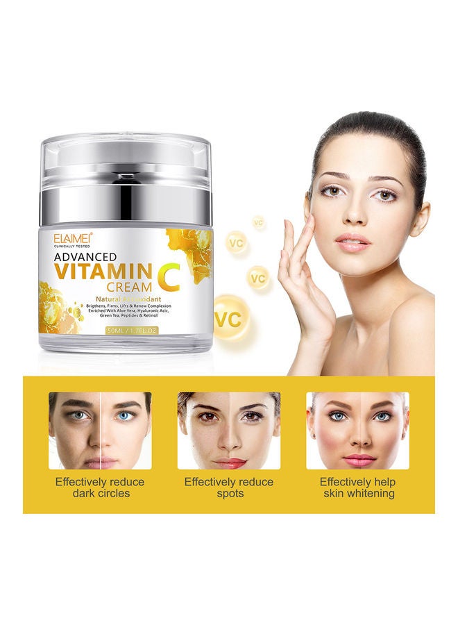 2-Piece Natural Antioxidant Advanced Vitamin C Face Cream White 100ml