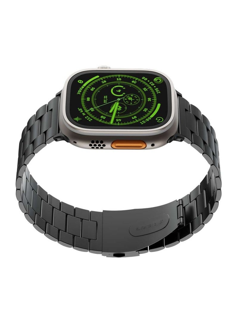 Levelo Monet Metal Watch Strap for Apple Watch 49mm - Black