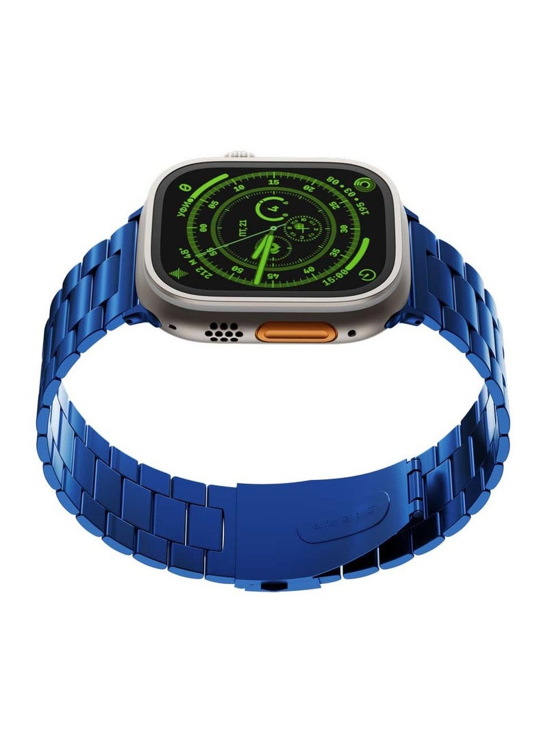 Levelo Monet Metal Watch Strap for Apple Watch 49mm - Blue