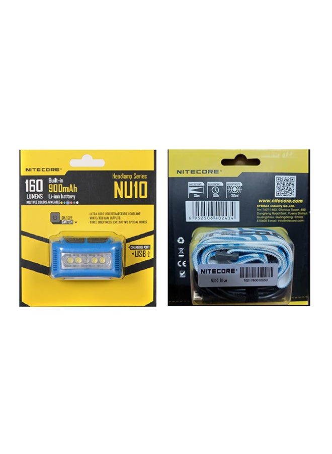 NU10 160 Lumen USB Rechargeable Headlamp