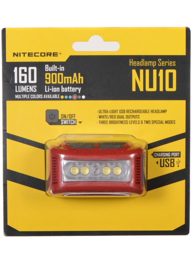 NU10 160 Lumen USB Rechargeable Headlamp