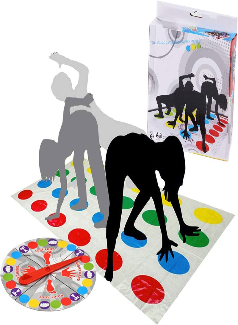 Twister Game Floor Mat Game with Spinner Funny Balance Games Pad Skill Games Team Games Family Games Funny Games Party Picnic Outdoor Sport Classic Board Game Indoor Outdoor Game