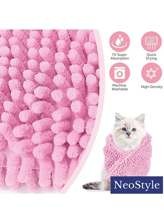 Neostyle Super Absorbent Pet Bathing Towel Pink