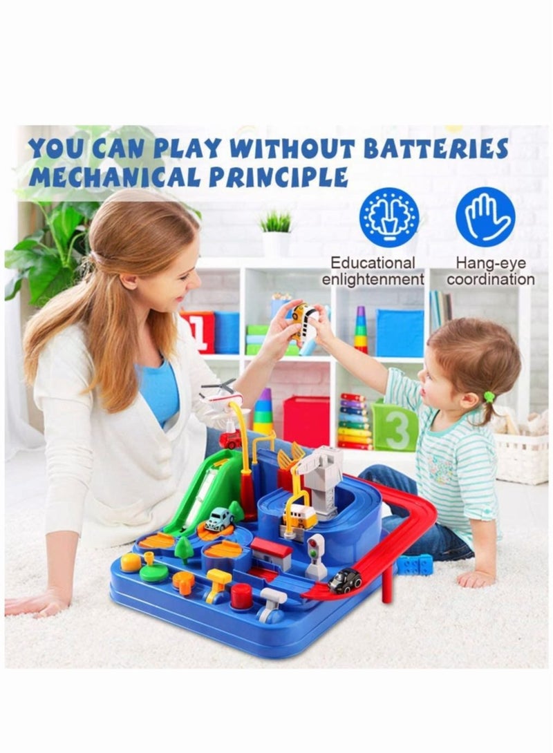 Car Toys Gifts for Boys Girls City Rescue Preschool Toy  Parent-Child Interactive Race Car Track Playsets