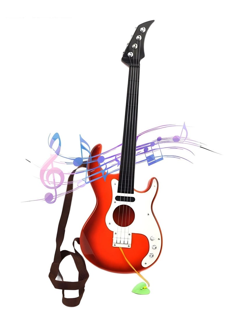 49CM Guitar Toy for Kids,Portable Electronic Guitar Musical Instrument Toy,Multifunctional Portable Electronic Instrument,Bass Toys