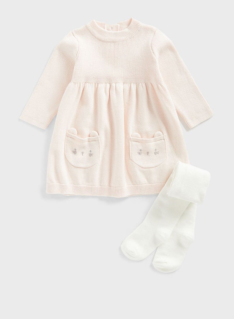 Infant Essential Midi Dress & Tights