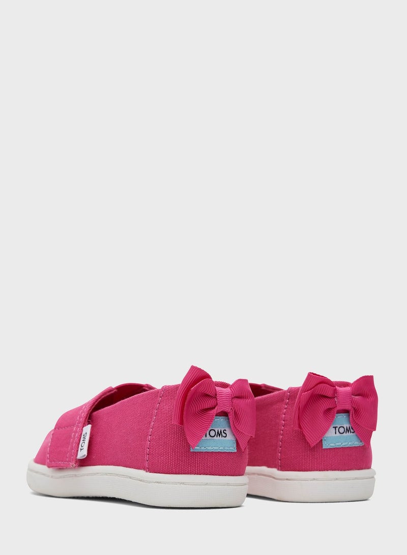 Kids Back Bow Velcro Alp Espadrille