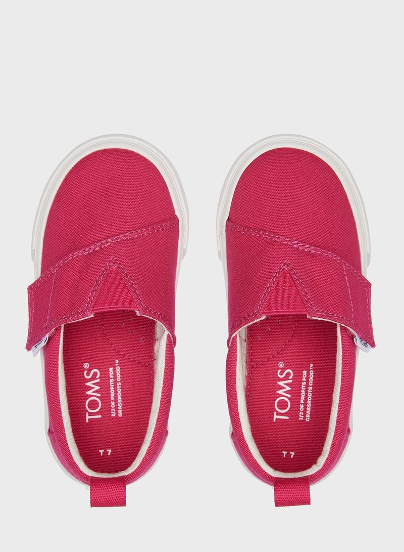 Kids Velcro Alpargata Slip Ons