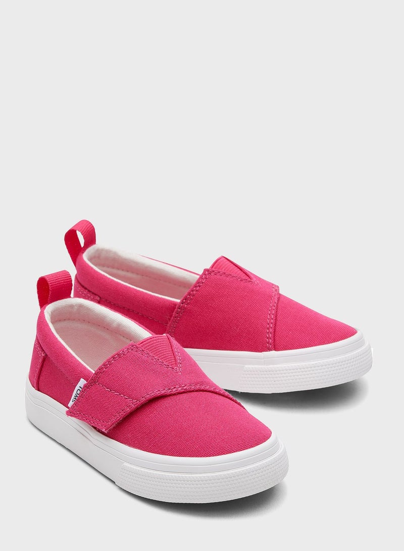 Kids Velcro Alpargata Slip Ons