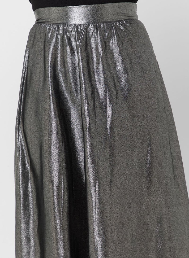 High Waist Pleated Skirt