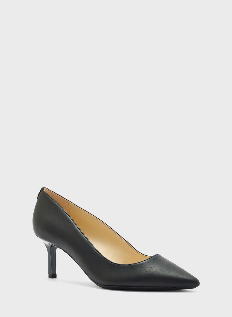 Pointed Toe Low Heel Pumps