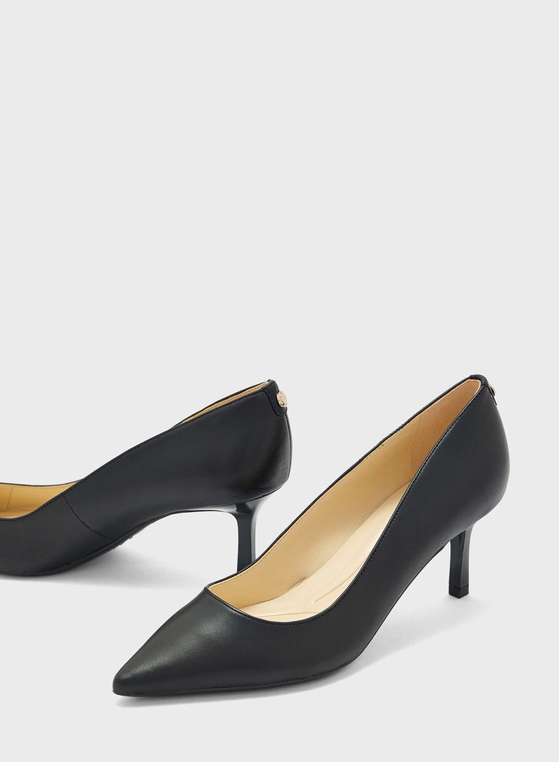 Pointed Toe Low Heel Pumps