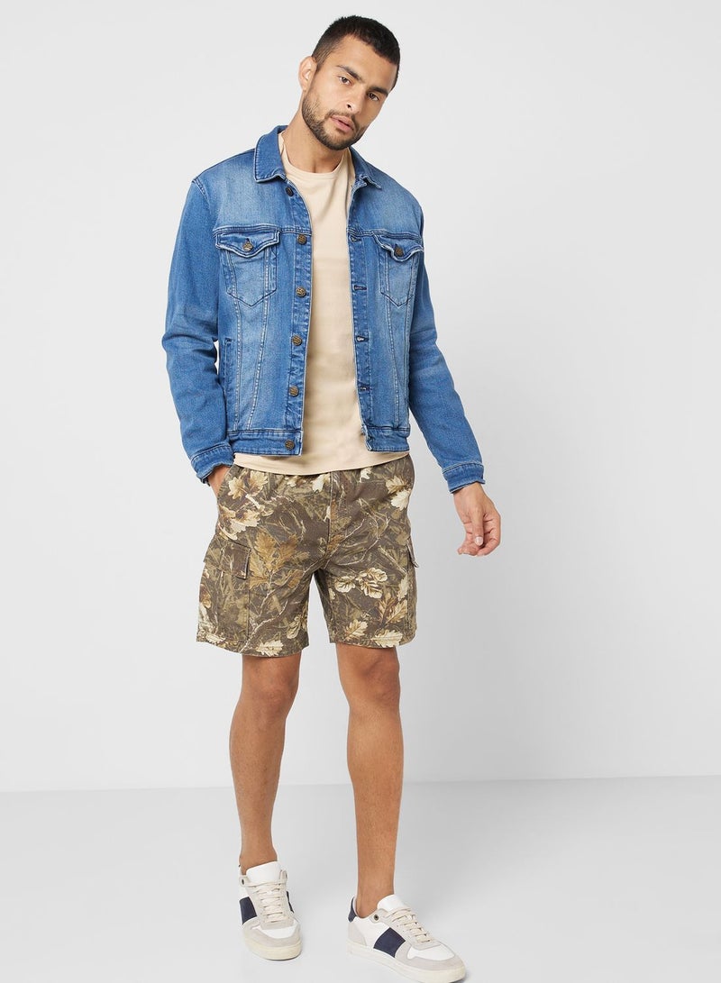 Camo Print Shorts