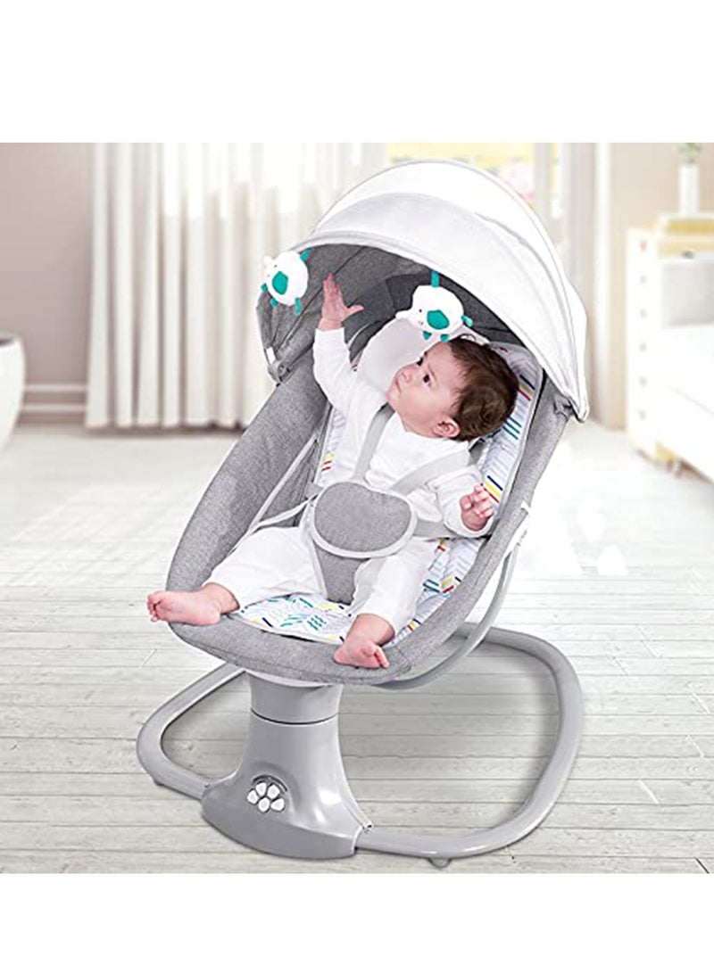 Baby swing for infants rocking chair with remote control 3-in-1 adjustable backrest baby bouncer electric adjustable rocking chair