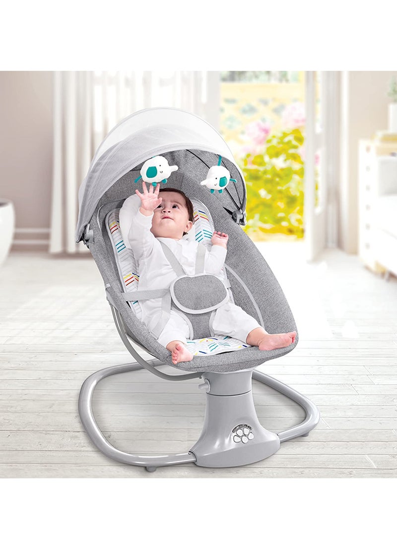 Baby swing for infants rocking chair with remote control 3-in-1 adjustable backrest baby bouncer electric adjustable rocking chair