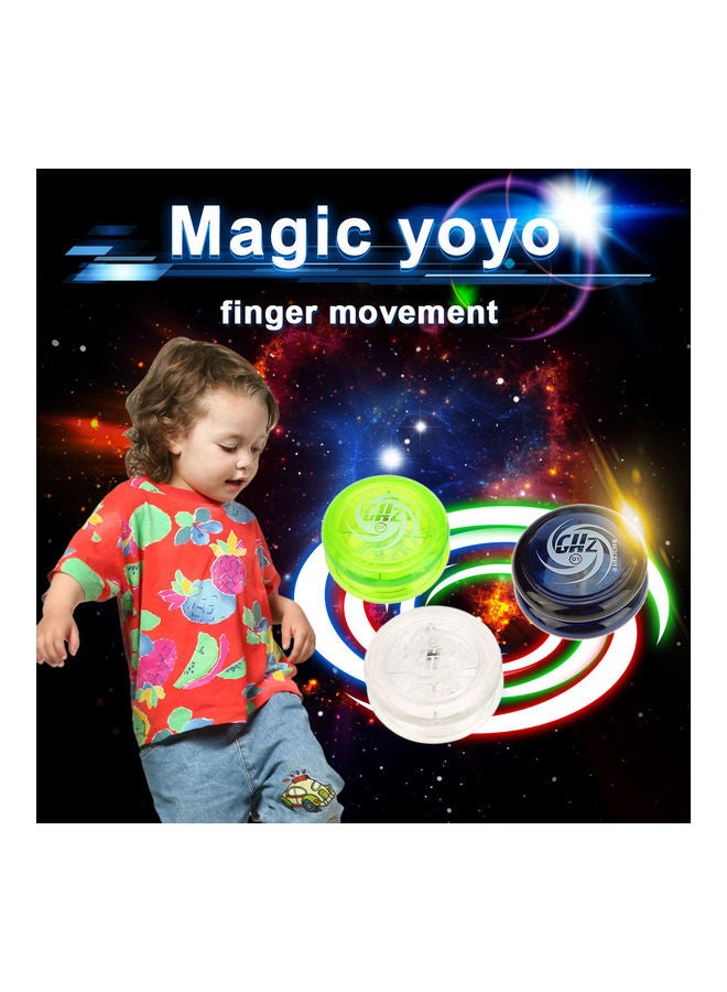 Magic Yoyo D1 Poly Carbonate Plastic Loop Narrow Plain Shaft Star Burst System With Spinning String For Kids 9 x 6.2cm